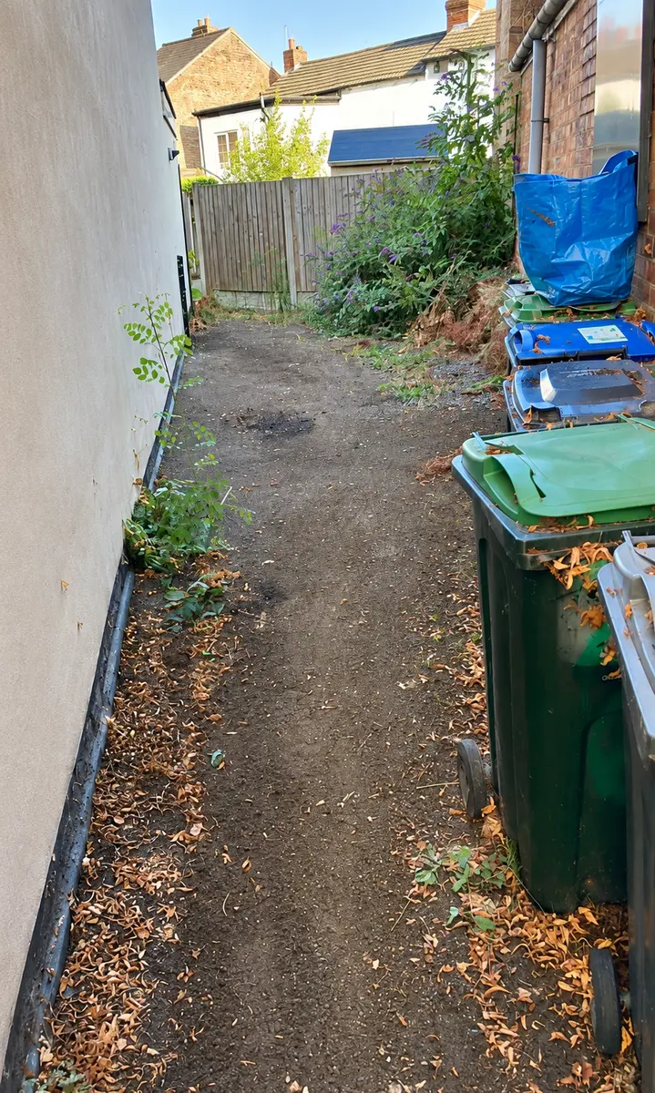 Same side passage after waste removal